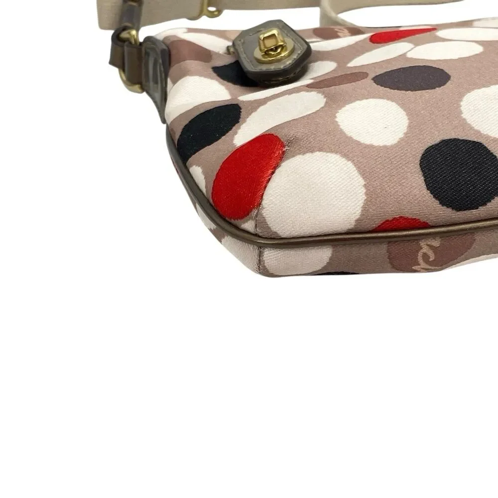 Coach Poppy Watercolor Dot East/West Swingpack Shoulder‎ Bag - Picture 10 of 16